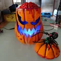 Bí Ngô Não Lập Dị Halloween - Đồ Trang Trí Độc Đáo - Thumbnail 1