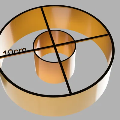 Khuôn cắt donut siêu mỏng 7g – donut 10cm / 7cm chuẩn tỉ lệ