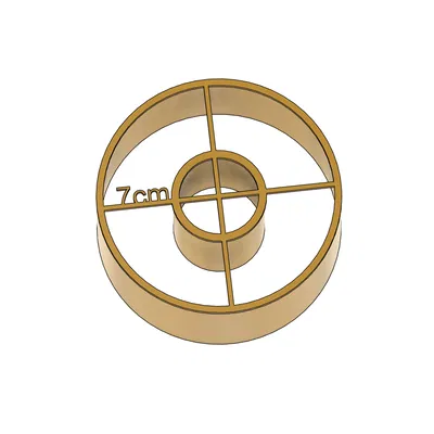 Khuôn cắt donut siêu mỏng 7g – donut 10cm / 7cm chuẩn tỉ lệ