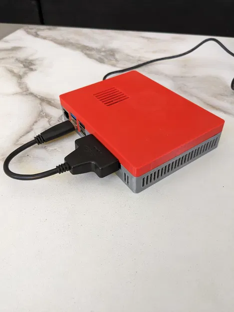 Case SSD cho Raspberry Pi 5 (remix) dùng Active Cooler chính hãng - Image 2