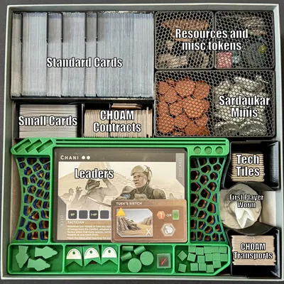 Dune Imperium Uprising (+Bloodlines) - Insert và Player Boards