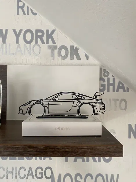 Mô Hình Xe Porsche GT3 RS 3D Cao Cấp Kèm Chân Đế - Image 1