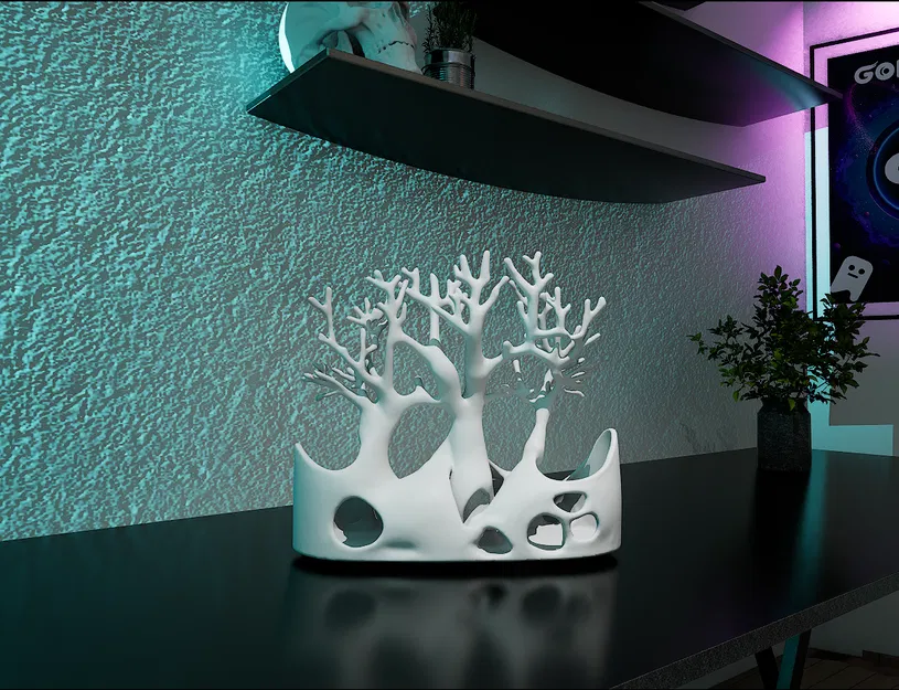 Tree Branch Organizer – Khay/Ống Cắm Bút Hình Cành Cây - Image 2