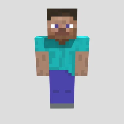 Mô hình Steve Minecraft 3D - Biểu Tượng Game