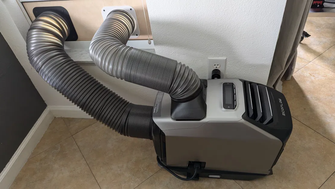 Đầu nối ống xả EcoFlow WAVE 2 (Portable AC + Heater) cho cửa sổ - Image 1