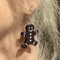 Bông tai Người Bánh Gừng (Gingerbread Man Earrings) - Thumbnail 1