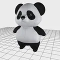 Mô Hình 3D Gấu Trúc Panda Dễ Thương, In Đa Sắc - Thumbnail 2