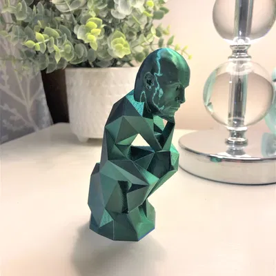 Tượng Người Suy Tư Phong Cách Hiện Đại - Mô Hình In 3D Độc Đáo