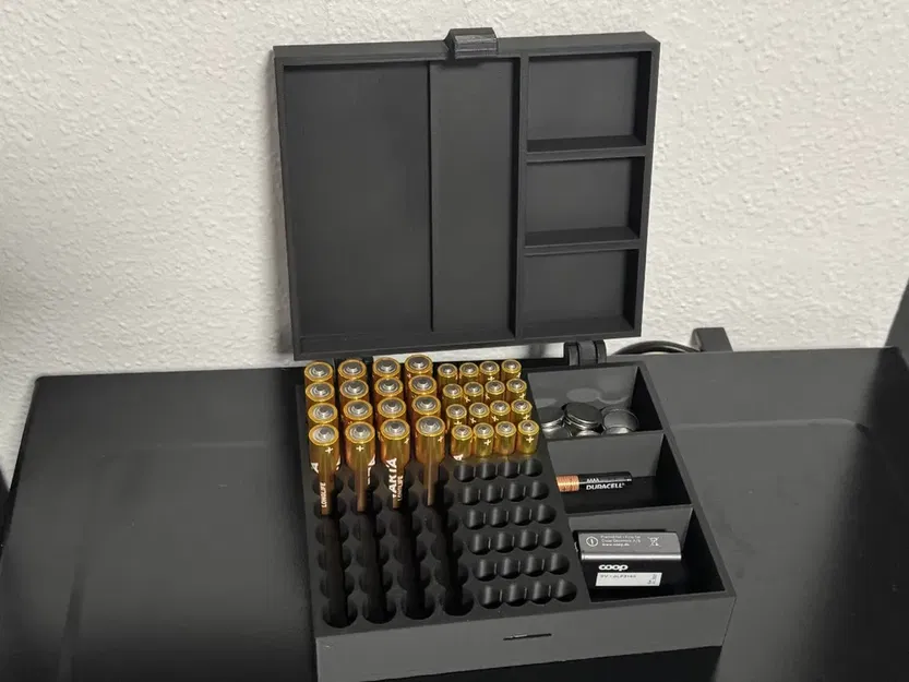 Hộp Đựng Pin Đa Năng 3D - Gọn Gàng & Tiện Lợi - Image 1