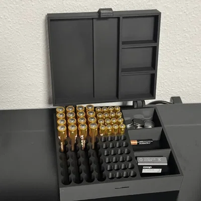 Hộp Đựng Pin Đa Năng 3D - Gọn Gàng & Tiện Lợi