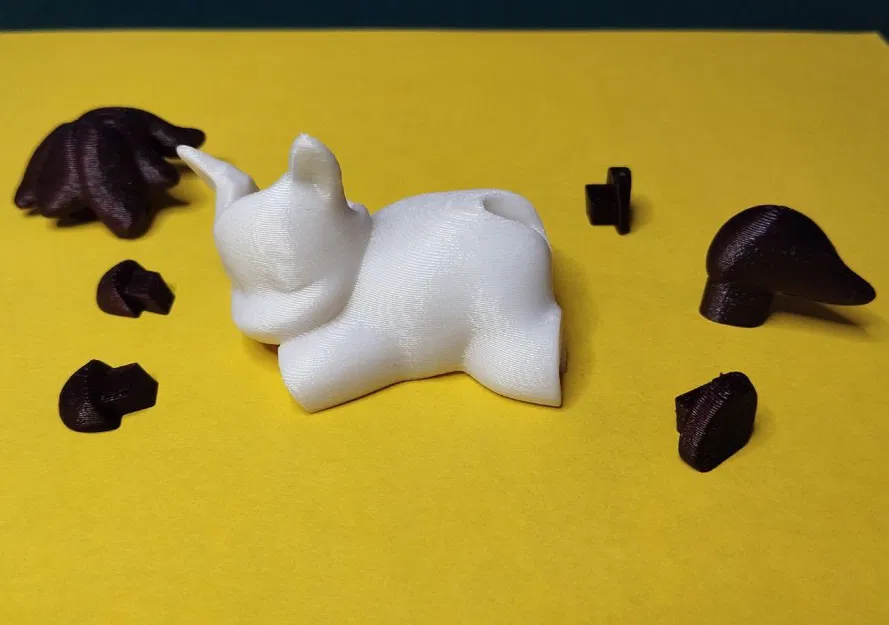 Mô Hình Ngựa Con Ngủ 3D - In Hai Màu Đơn Giản - Image 2