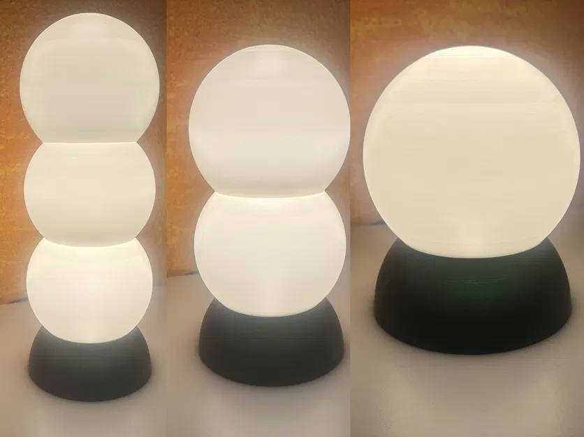 Đèn Bàn In 3D Chụp Đèn Xếp Chồng Đế E27 - Image 1