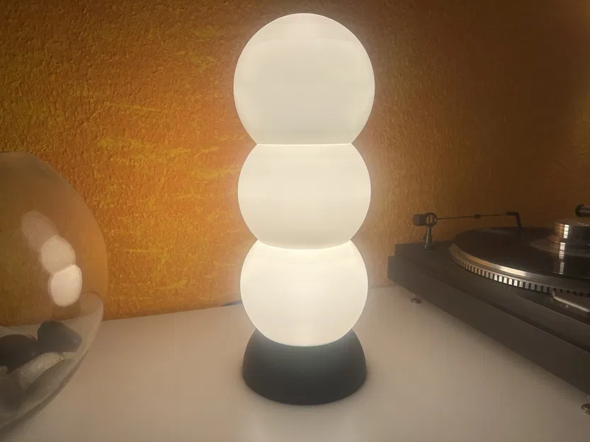 Đèn Bàn In 3D Chụp Đèn Xếp Chồng Đế E27 - Image 2