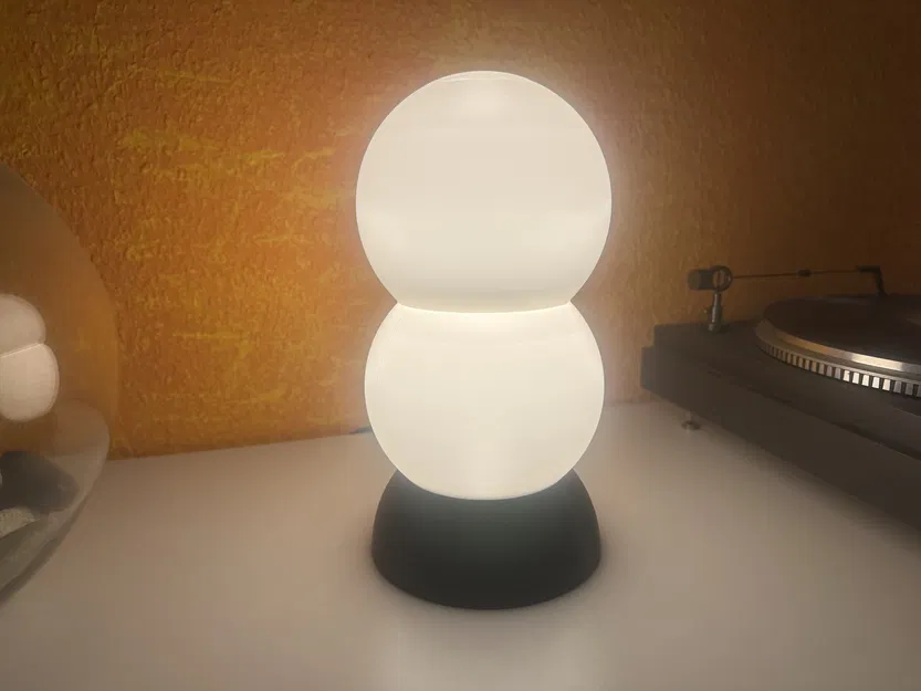 Đèn Bàn In 3D Chụp Đèn Xếp Chồng Đế E27 - Image 3