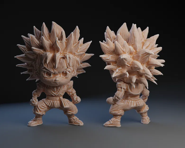 Mô Hình Goku Chibi Siêu Ngầu - Tượng Trang Trí In 3D - Image 1