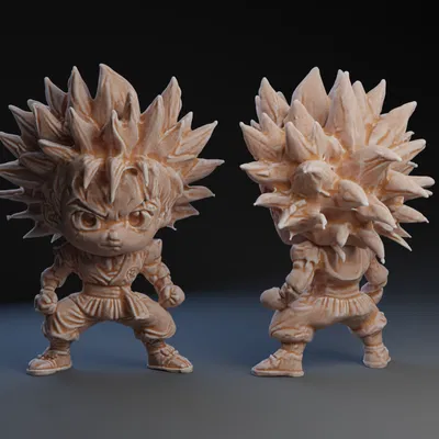 Mô Hình Goku Chibi Siêu Ngầu - Tượng Trang Trí In 3D