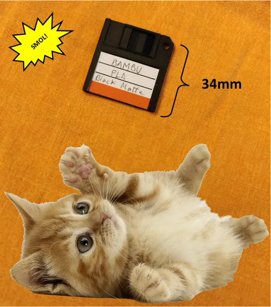 Mẫu thử filament dạng đĩa mềm mini (Floppydisk Filament Sample) - Image 2