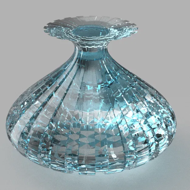 Bình Hoa Pha Lê 3D Độc Đáo - Image 1