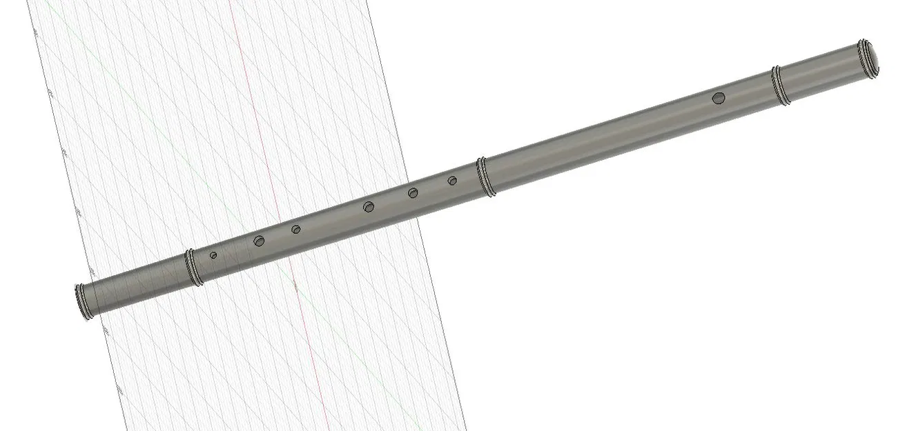 Sáo Celtic Irish Flute D-Key - Mô hình 3D - Image 1