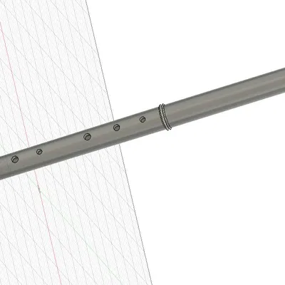 Sáo Celtic Irish Flute D-Key - Mô hình 3D