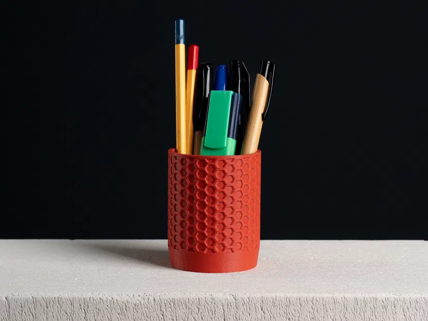 Ống Đựng Bút Vân Tổ Ong (Honeycomb Pencil Holder) - Image 1