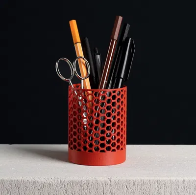 Ống Đựng Bút Vân Tổ Ong (Honeycomb Pencil Holder)