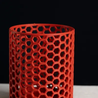 Ống Đựng Bút Vân Tổ Ong (Honeycomb Pencil Holder)