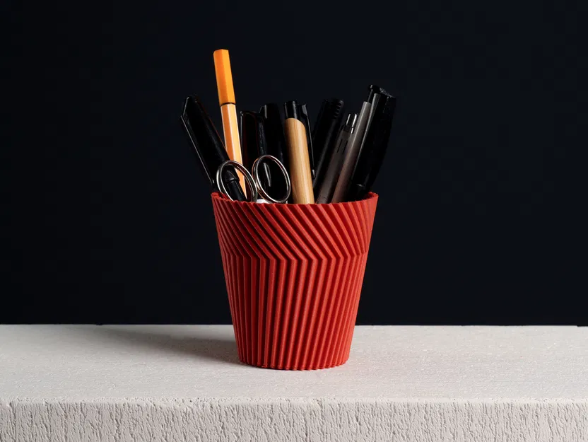 Ống Cắm Bút Góc Nghiêng, Đồ Sắp Xếp Bàn (Vase Mode) - Image 1