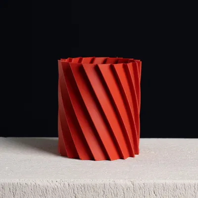 Cốc Đựng Bút Xoắn (Vase Mode & Shelled) - Twisted Pencil Cup