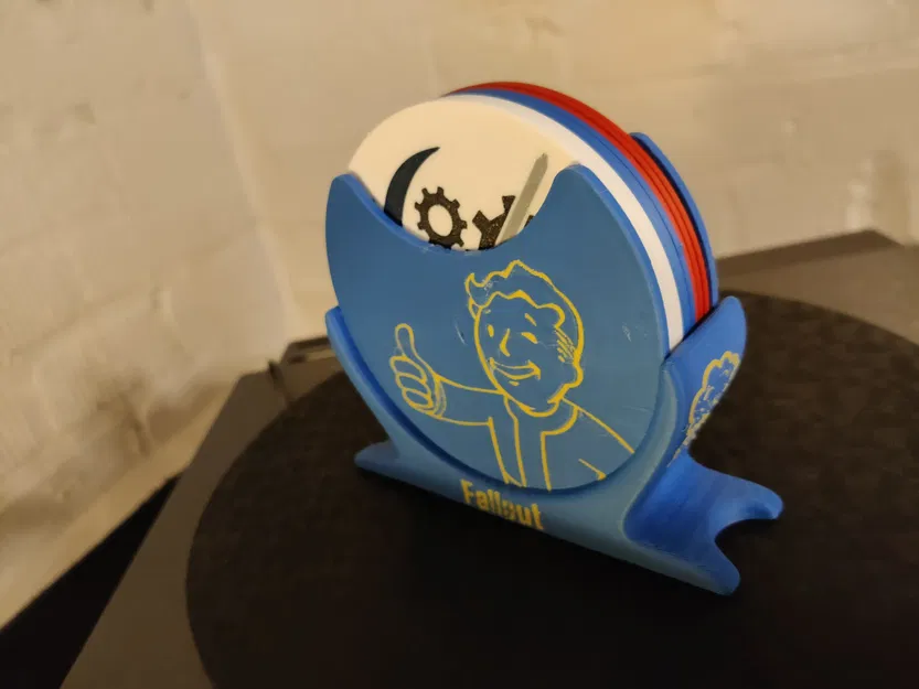 Giá đựng lót ly Fallout (Fallout coaster holder) - Image 2