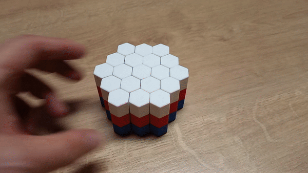 Đồ chơi fidget trượt lục giác (tổ ong) – in liền khối - Thumbnail 1