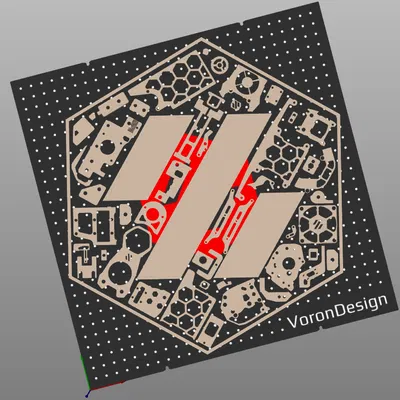 Nền VORON với các phần của Voron 2.4, Stealthburner và TAP