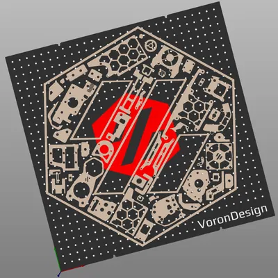 Nền VORON với các phần của Voron 2.4, Stealthburner và TAP