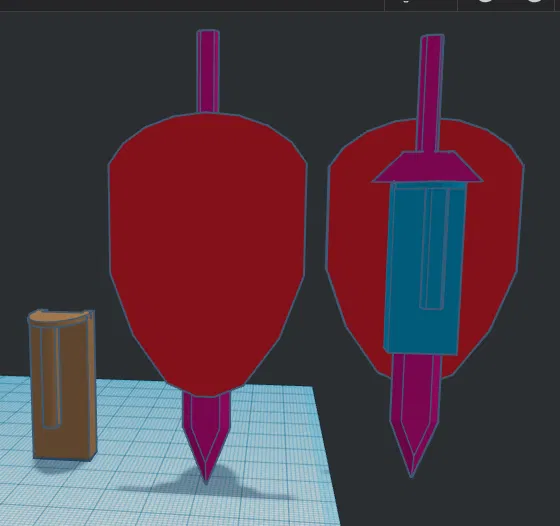 Dummy 13: Vỏ/Khe Gắn Khiên (Shield Sheath) và Kiếm - Image 1