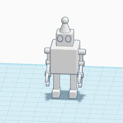 Mô Hình Robot 3D Dễ Thương - Sản Phẩm Sáng Tạo Đầu Tay