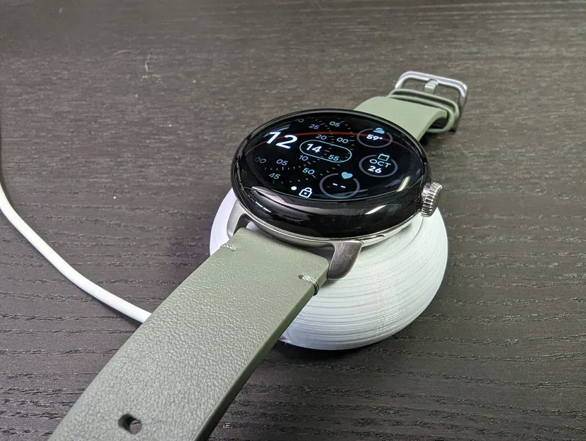 Dock sạc Pixel Watch gen 1 dạng case cuốn cáp & gắn ổ cắm (USB-C & USB-A) - Image 3