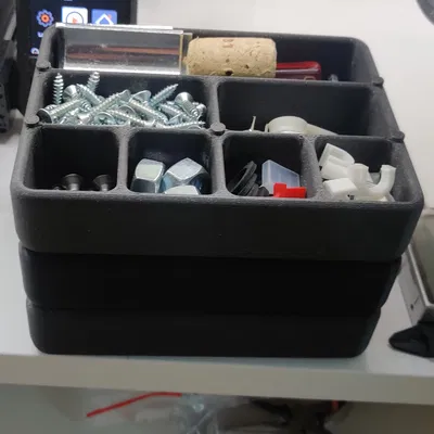 Hộp đựng ốc vít, phụ kiện đa năng xếp chồng tiện lợi