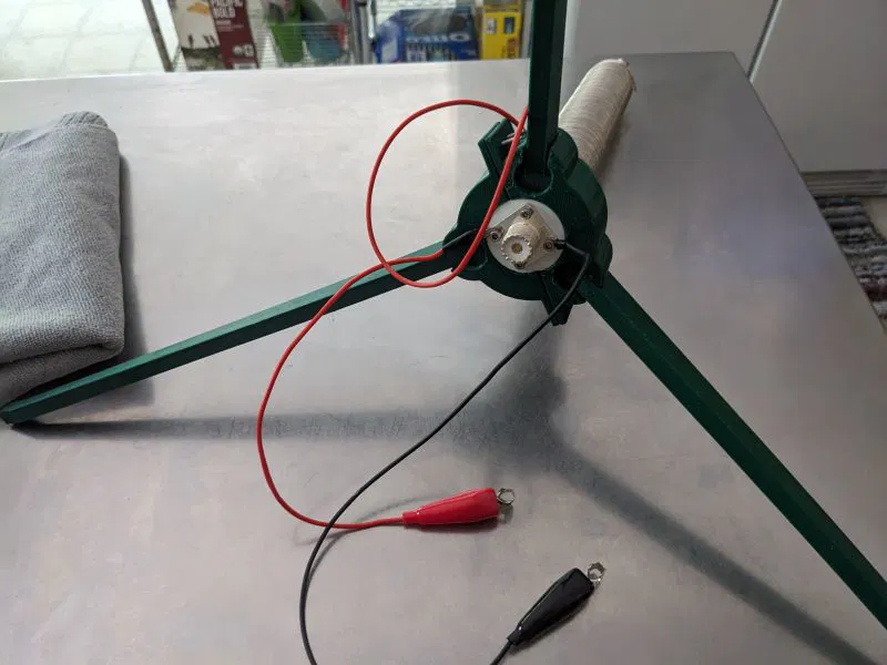 Antenna dọc portable dùng loading coil 26uH (đế tripod) - Image 3