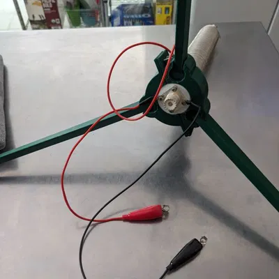 Antenna dọc portable dùng loading coil 26uH (đế tripod)