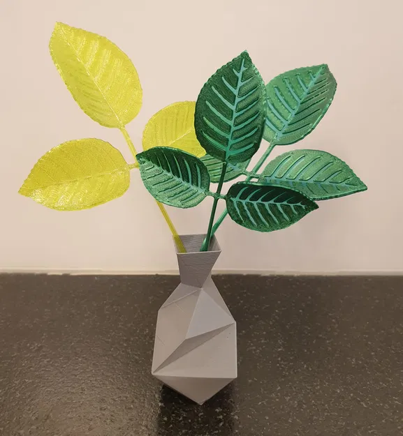 Lá tự nhiên uốn tạo hình sáng tạo, hợp với hoa hồng và nhiều loại hoa khác - Image 2