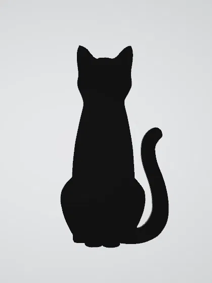 Móc Treo Chìa Khóa Hình Mèo Ngồi Độc Đáo - Image 1