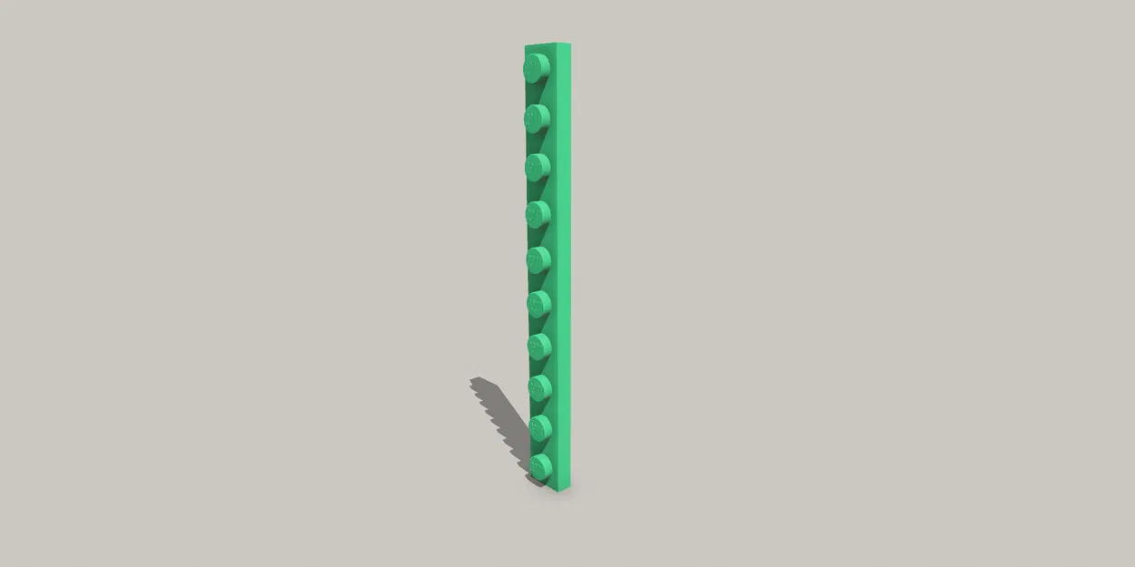LEGO - Compatible Plate 1x10 - Image 1