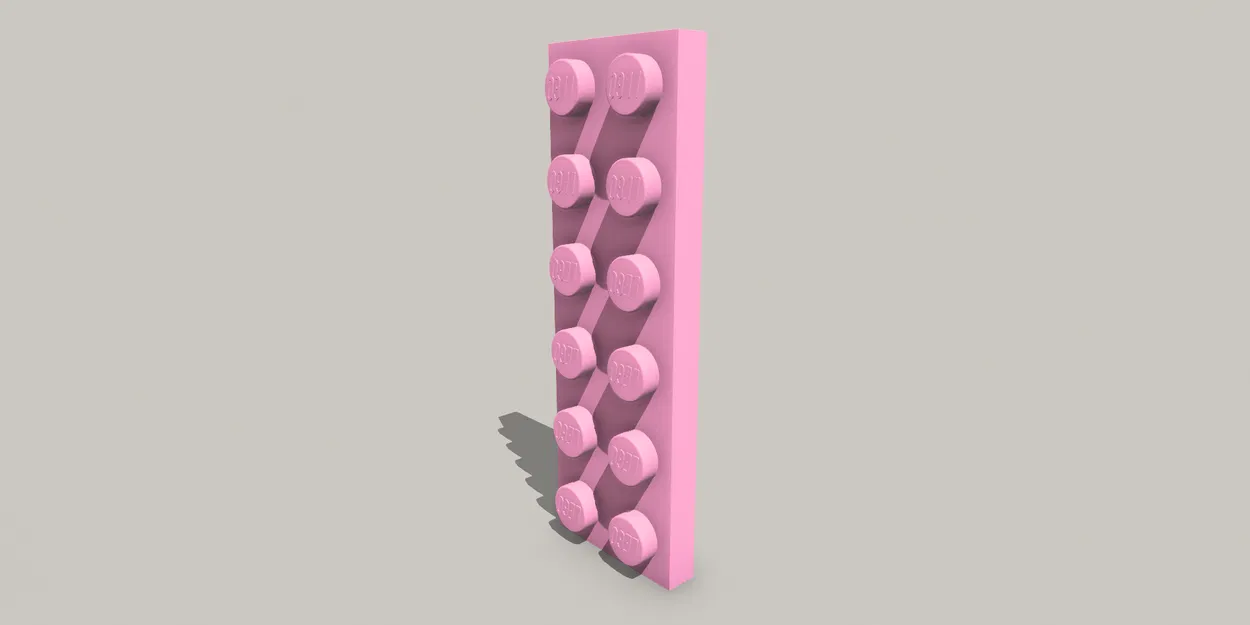 LEGO - Compatible Plate 2x6 - Image 1