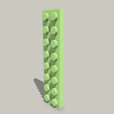 LEGO - Compatible Plate 2x8 (Tấm 2x8 tương thích LEGO)