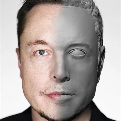 Đầu Elon Musk 3D Cho Mô Hình Dummy 13/Lucky 13
