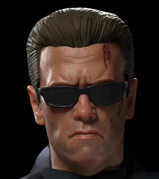 Đầu Terminator Arnold 3D cho Mô hình Dummy13/Lucky 13 - Image 1