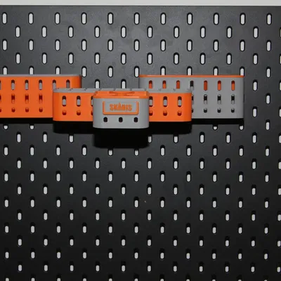 Bộ Skadis Box collection – hộp lưu trữ SKÅDIS xếp chồng, tuỳ biến nhãn