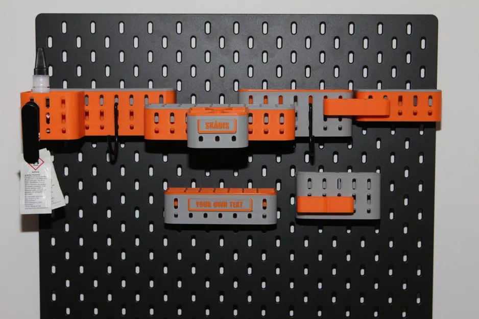 Bộ Skadis Box collection – hộp lưu trữ SKÅDIS xếp chồng, tuỳ biến nhãn - Image 4