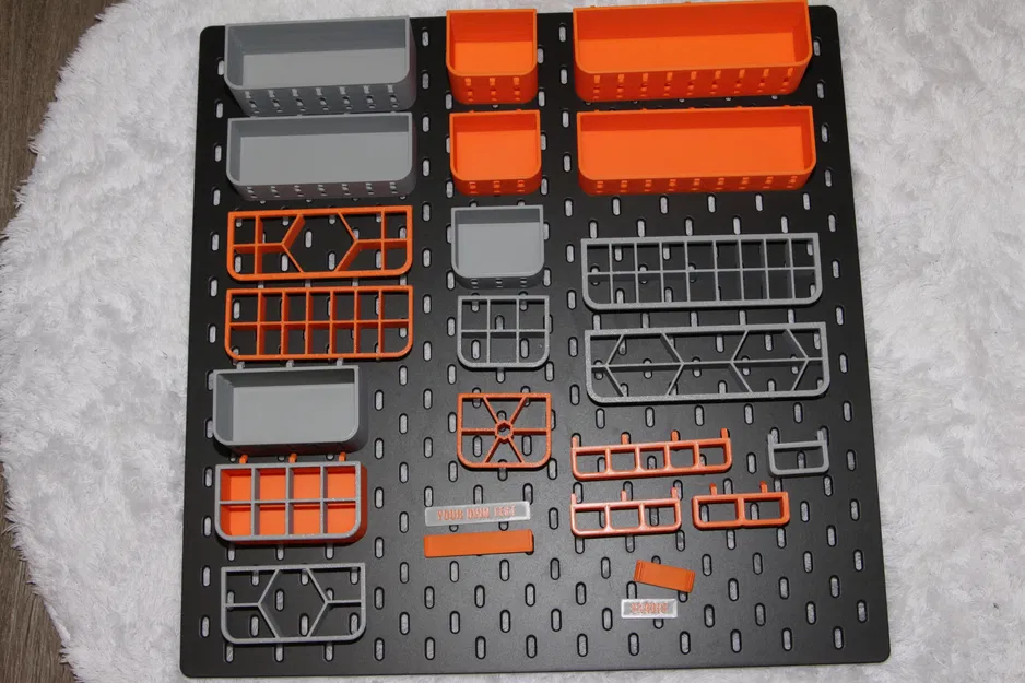 Bộ Skadis Box collection – hộp lưu trữ SKÅDIS xếp chồng, tuỳ biến nhãn - Image 7