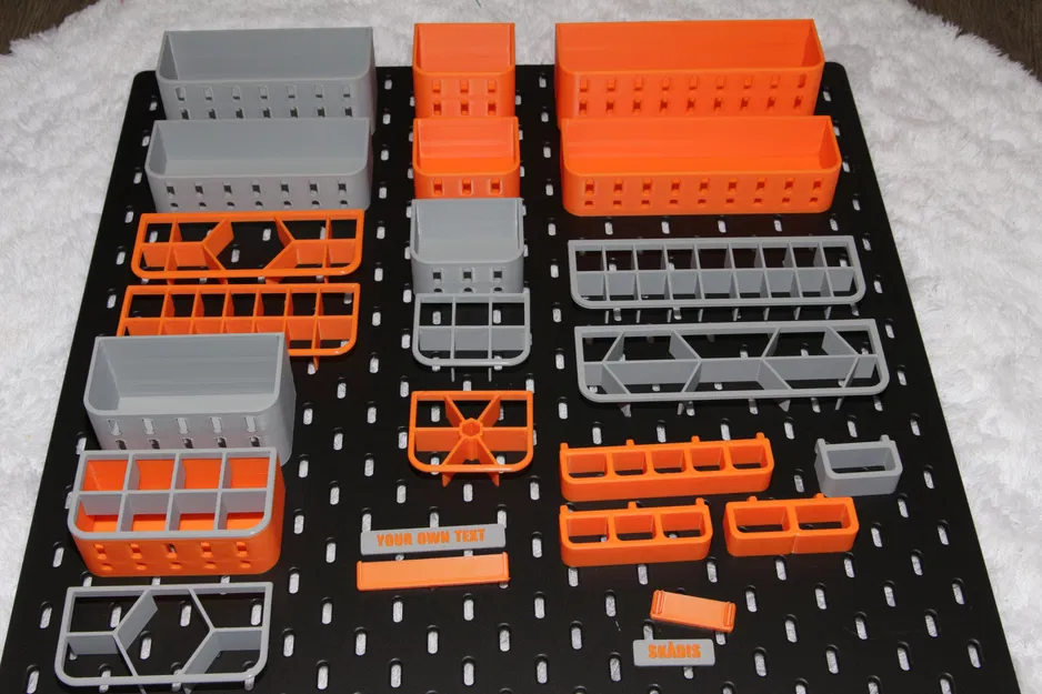 Bộ Skadis Box collection – hộp lưu trữ SKÅDIS xếp chồng, tuỳ biến nhãn - Image 9